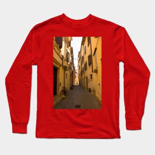 Street in Piran, Slovenia Long Sleeve T-Shirt